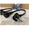 Image 2 : Lot of 2 - 1 Foot Flat Plug Extension Cords