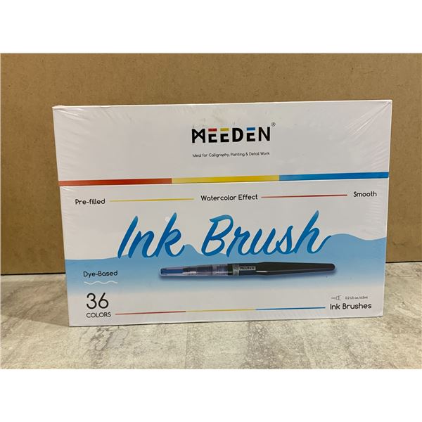 MEEDEN Dye-Based Ink Brush Set - 36 Colors