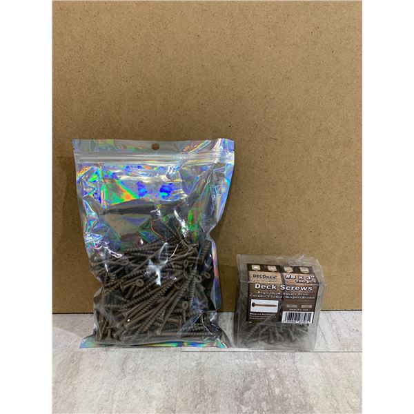 Large Lot of Deck Screws - Robertson Head - #8 x 3in