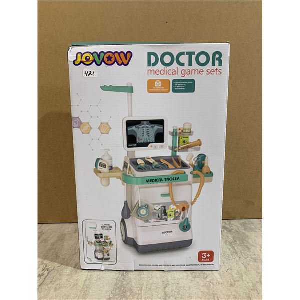Jovow Medical Game Set for Kids - Medical Trolly Toy