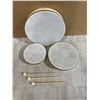 Image 3 : 6 Pc Wooden Drum Kit