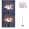 Image 1 : Fluffy Pink Ostrich Feather LED Floor Lamp