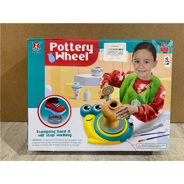 USB Pottery Wheel for Kids - Come w/ Clay & Accessories