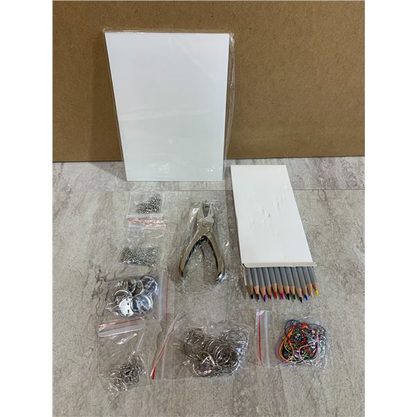 FEPITO 203 Pcs - Heat Shrink Plastic Sheet Kit - Keychain / Charm Making