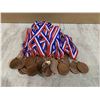 Image 1 : Lot of Blank Bronze Medals