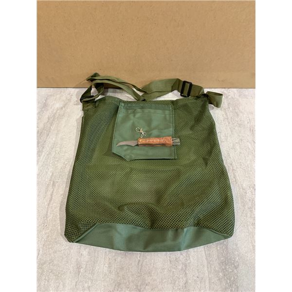 Mushroom Foraging Bag w/ Mushroom Cutting Knife