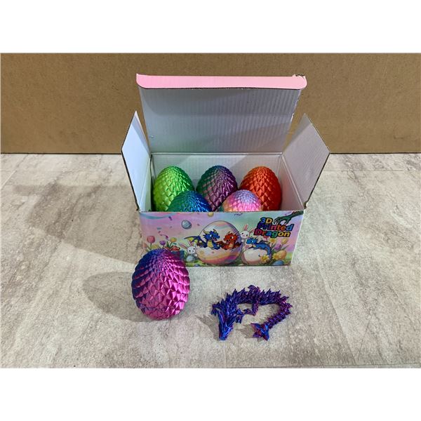 Pack of 6 3D Printed Dragon Eggs