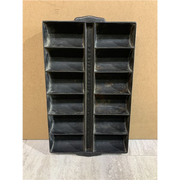 Vintage Cast Iron French Roll Pan