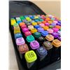 Image 2 : Abeir 100 Piece Dual Tip Alcohol Marker Set