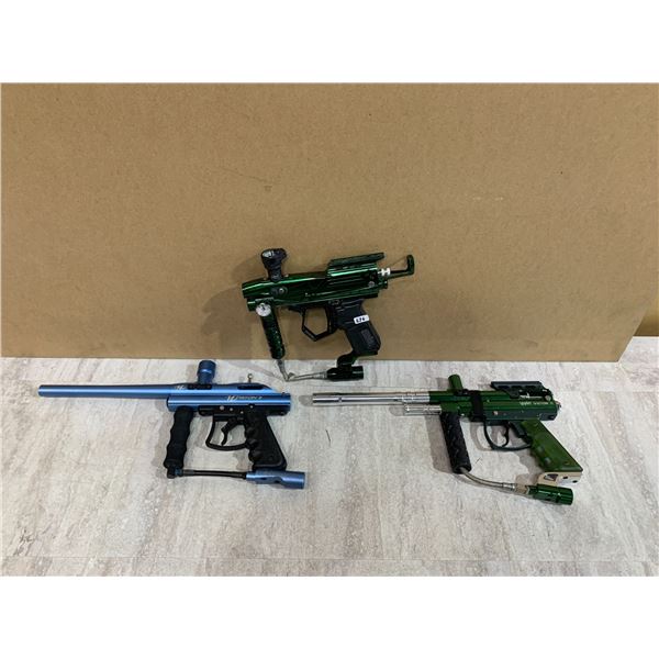 Lot of 3 Paintball Guns