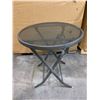 Image 3 : Folding Glass Patio Side Table
