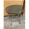 Image 4 : Folding Glass Patio Side Table
