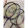 Image 3 : Lot of 7 Assorted Badminton Rackets in Rawlings Case