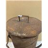 Image 2 : Vintage 1940's Steel Milk Bucket - Branded