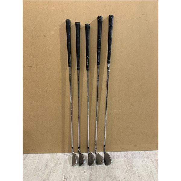 Lot of 5 Left Handed Golf Irons