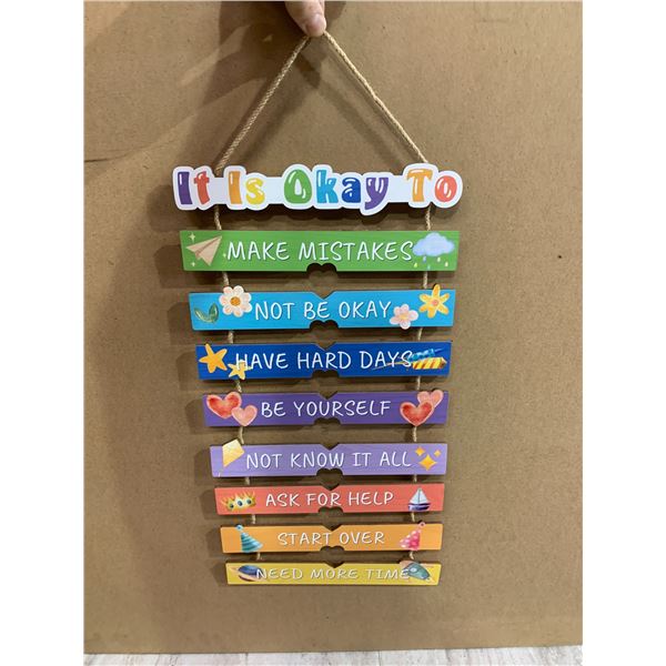 Motivational Camper Life Hanging Wood Décor