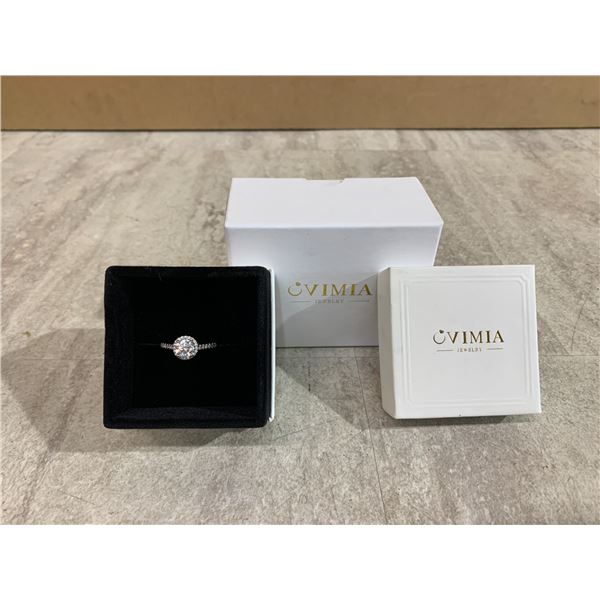 Moissanite Engagement Ring - 925 Sterling - 20ct