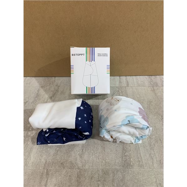 2 Pack BSTOPPT Baby Swaddles