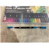 Image 2 : 24 Pack Different Color Dual Tip Brush Pens