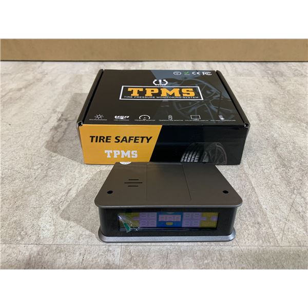 TPMS Tire Pressure Monitoring System w/ Solar Powered Display & 4 Sensors