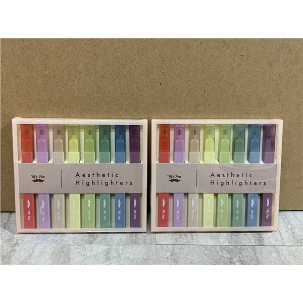 Lot of 2 - 8 Packs (16 total) Mr. Pen Aesthetic Highlighters