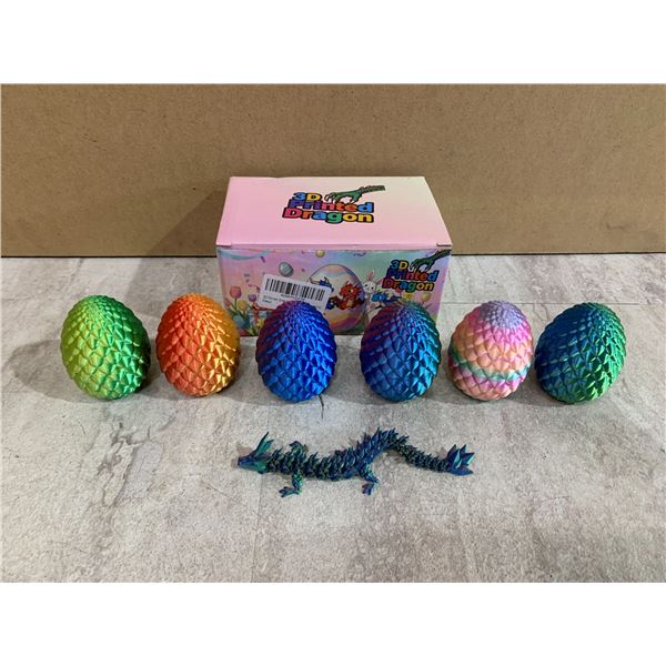Pack of 6 3D Printed Dragon Eggs