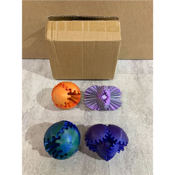 Pack of 4 3D Printed Gear Ball Fidgets