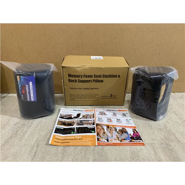 Memory Foam Seat Cushion & Back Support Pillow