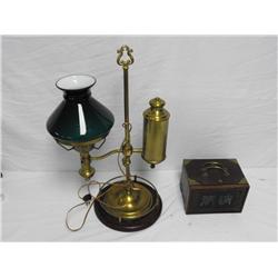 Mejong set and table lamp