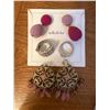 Image 4 : Jewelry Lot Featuring Bracelets, Earrings, Rings, and Pendant