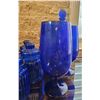 Image 3 : Cobalt Blue Glassware Including Jars, Decanters, and Stemware