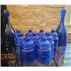 Image 4 : Cobalt Blue Glassware Including Jars, Decanters, and Stemware
