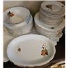 Image 1 : Kahla Made in GDR Floral Dinnerware Set with Gold Accents
