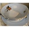 Image 3 : Kahla Made in GDR Floral Dinnerware Set with Gold Accents