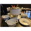Image 4 : Fondue Set with Ceramic Bowls, Spoons, and Metal Stand