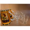Image 3 : Glassware Collection Featuring Stemmed Glasses, Mugs, and Decorative Bowls