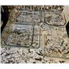 Image 1 : Five Clear Glass Baking Dishes with Handles, Various Sizes