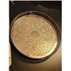Image 4 : Three Metal Serving Trays with Various Designs and Handles