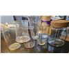 Image 1 : Glass Vases and Jars with Woven and Burlap Accents
