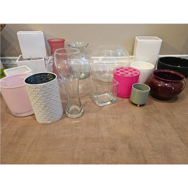 Ceramic and Glass Vases and Planters Collection