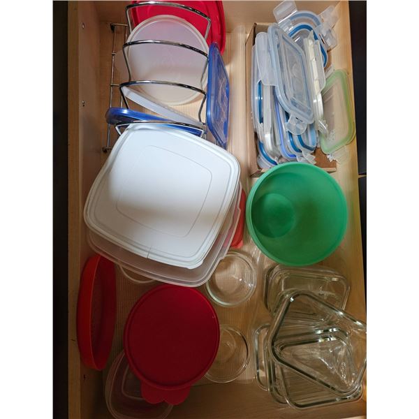 Food Storage Containers with Lids, Including Glass and Plastic