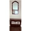 Image 2 : Wooden Vanity Table with Beveled Edge Mirror