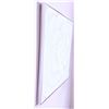 Image 2 : Square White Floral Canvas Art with Metallic Detail