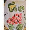 Image 2 : Hand-Painted Antica Fornace Ceramic Oval Platter, 21x16 Inches