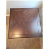 Image 2 : Dark Wood Side Table With Removable Tray, 28 x 28 x 24 Inches