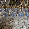 Image 2 : 10 Blue and Gold-Gilded Wine Glasses