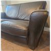 Image 4 : Natuzzi Italian Leather Two-Seater Sofa in Black