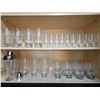 Image 1 : Glassware Including Drinking, Cocktail, and Shot Glasses with Shaker