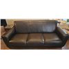 Image 1 : Natuzzi Real Leather Sofa, 84 x 31 x 33 Inches