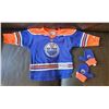Image 1 : Reebok Edmonton Oilers Toddler Jersey and Mitten Set, Size 2-4T